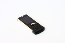 Gold Mobile Phone Stock Image