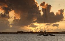 Sunset At Bay Royalty Free Stock Photography