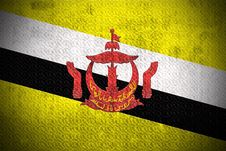 Grunge Flag Of Brunei Stock Photos