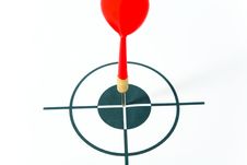 Red Dart And Target Royalty Free Stock Images