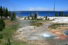 Erupting Geyser Royalty Free Stock Photo Erupting Geyser Royalty Free Stock Photo
