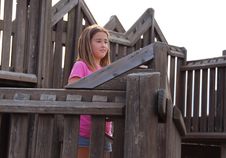 Girl In Playground Stock Photos