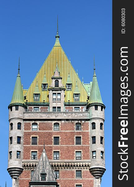 Famous hotel in Quebec City. Famous hotel in Quebec City