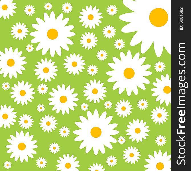 Abstract floral background, vector illustration