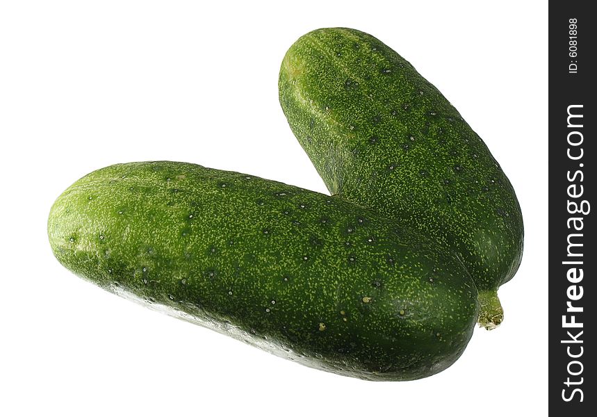 Inosculated cucumbers. Isolated