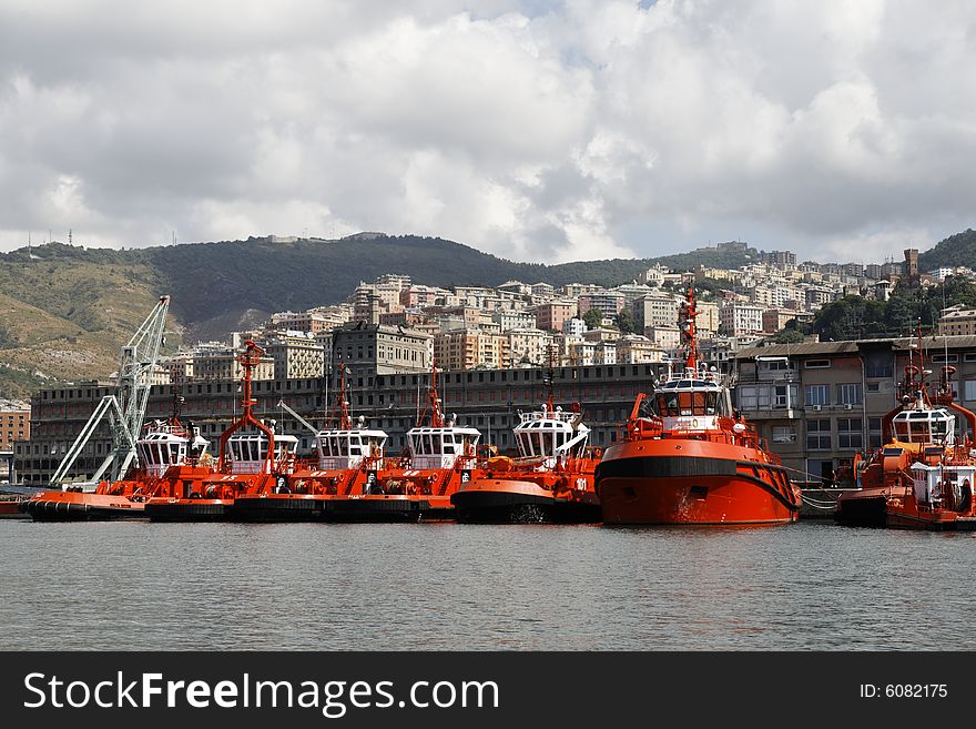 Old genoa (genova-Italy) port.