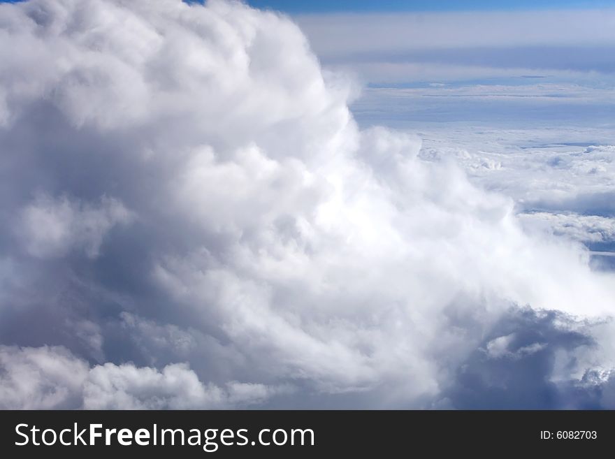 Blue sky and white clouds