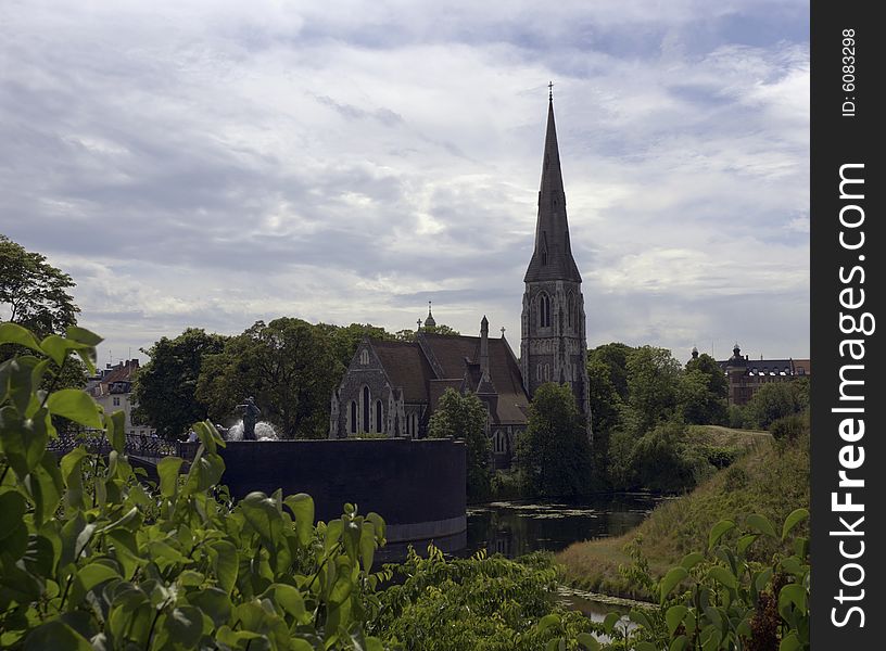 St. Alban's Church, affectionately known as The English Church in Copenhagen; near the cruise ship port of Langelinie.