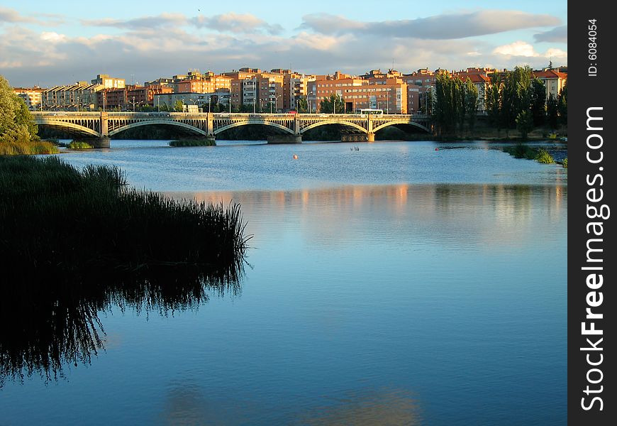 The river Tormes in Salamanca, Spain
