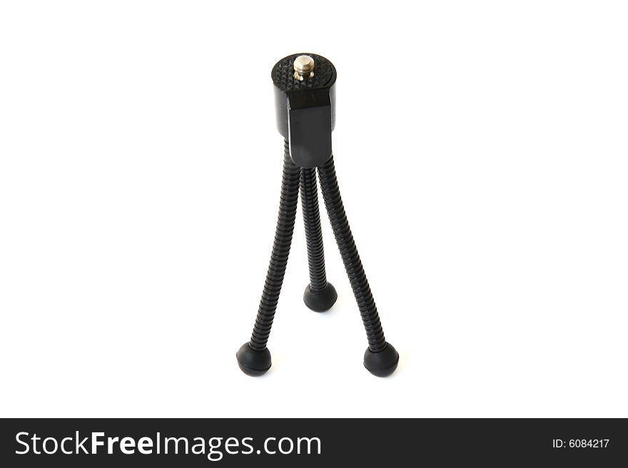 Mini tripod at white background