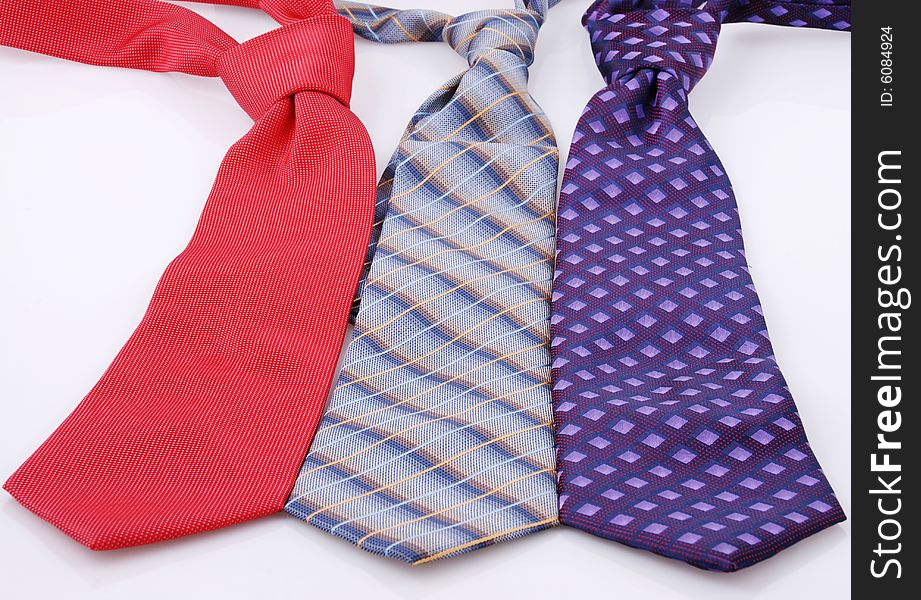 Neckties isolated