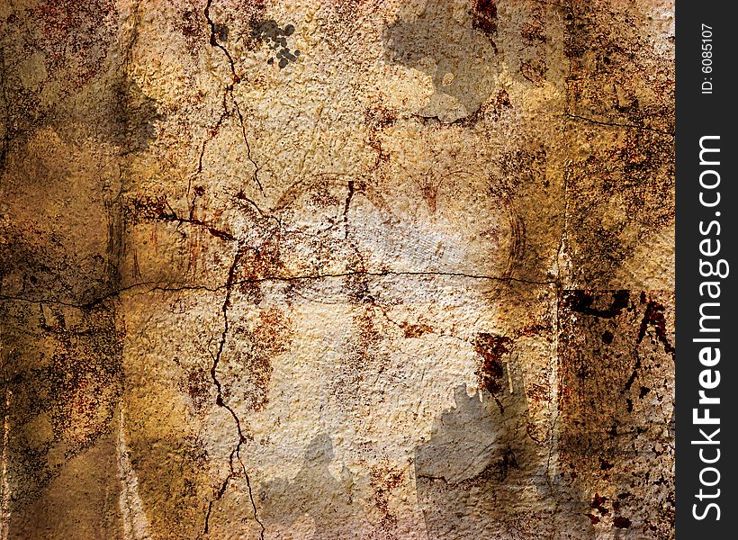 Grunge background with  cracks, dirt, stains, filigree, floral. Grunge background with  cracks, dirt, stains, filigree, floral