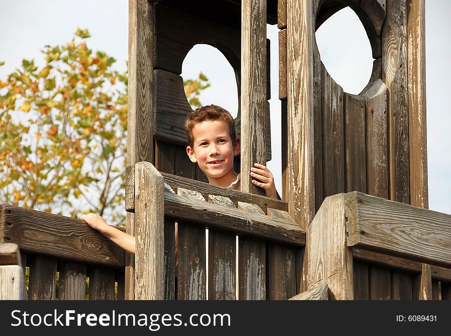 Boy on playground