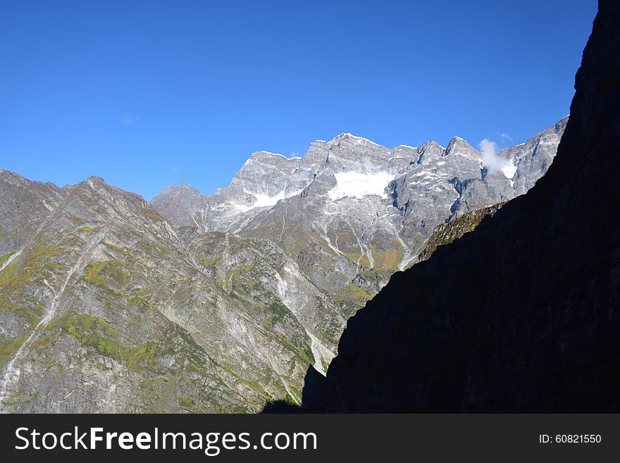 Mountains in himalayas