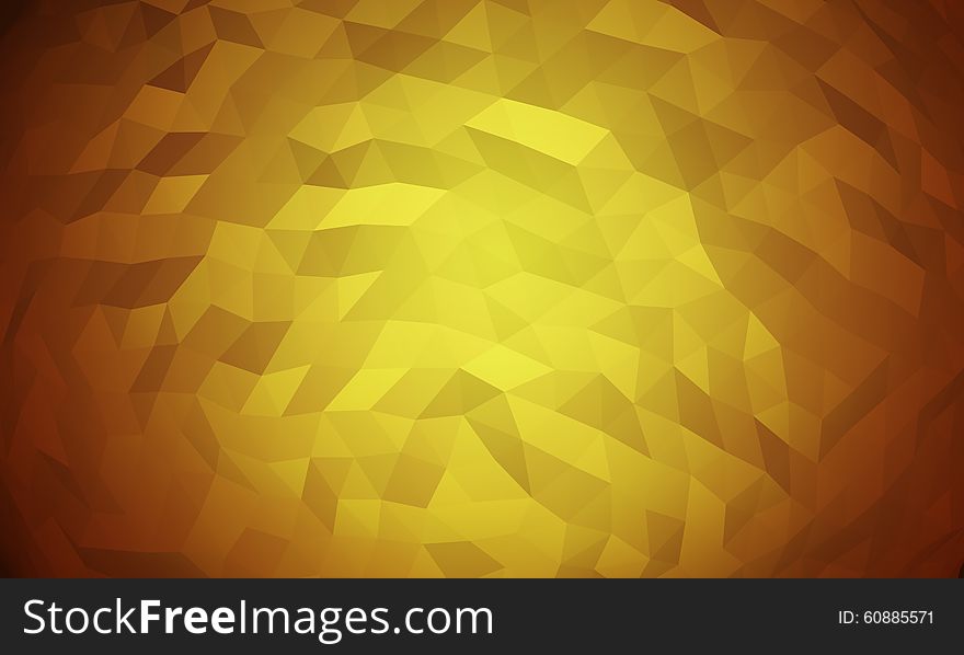 Halloween low poly orange yellow background