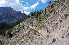 Hiking In Rocky Mountains Stock Images Hiking In Rocky Mountains Stock Images
