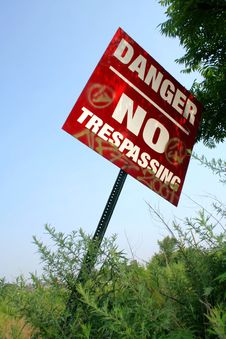 No Trespassing Royalty Free Stock Photography No Trespassing Royalty Free Stock Photography