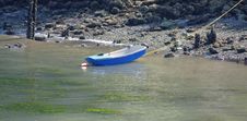 Low Tide Rowboat Royalty Free Stock Photos Low Tide Rowboat Royalty Free Stock Photos
