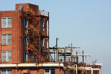 Industrial Brick Building Royalty Free Stock Photos Industrial Brick Building Royalty Free Stock Photos