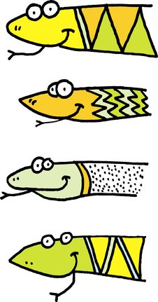 Snakes Heads Royalty Free Stock Image Snakes Heads Royalty Free Stock Image