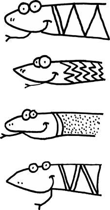 Snakes Heads Royalty Free Stock Photo Snakes Heads Royalty Free Stock Photo