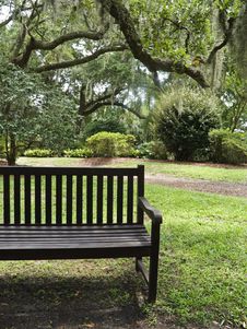Bench At Garden Stock Photos Bench At Garden Stock Photos