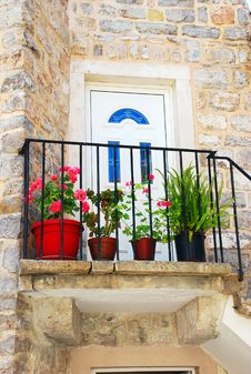 Old Stone House In Montenegro - Entrance Door Stock Images Old Stone House In Montenegro - Entrance Door Stock Images