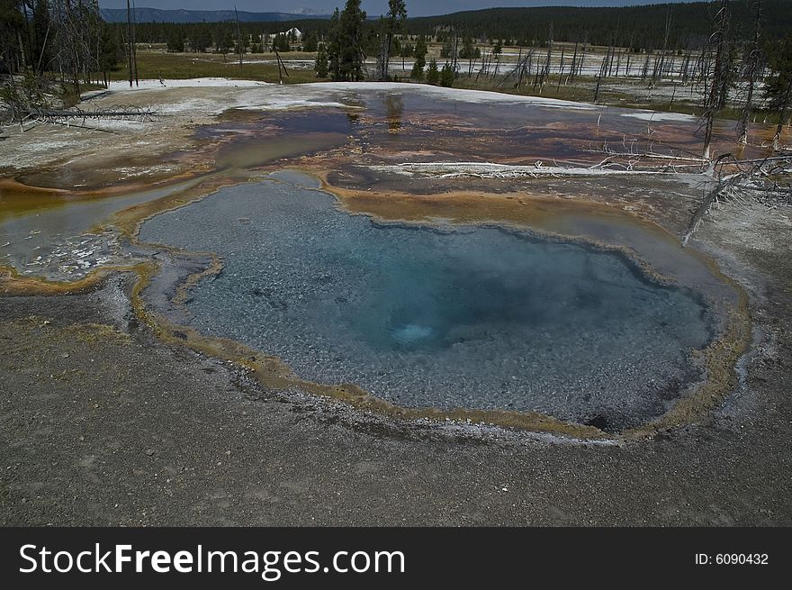 Yellow Stone Hotspring