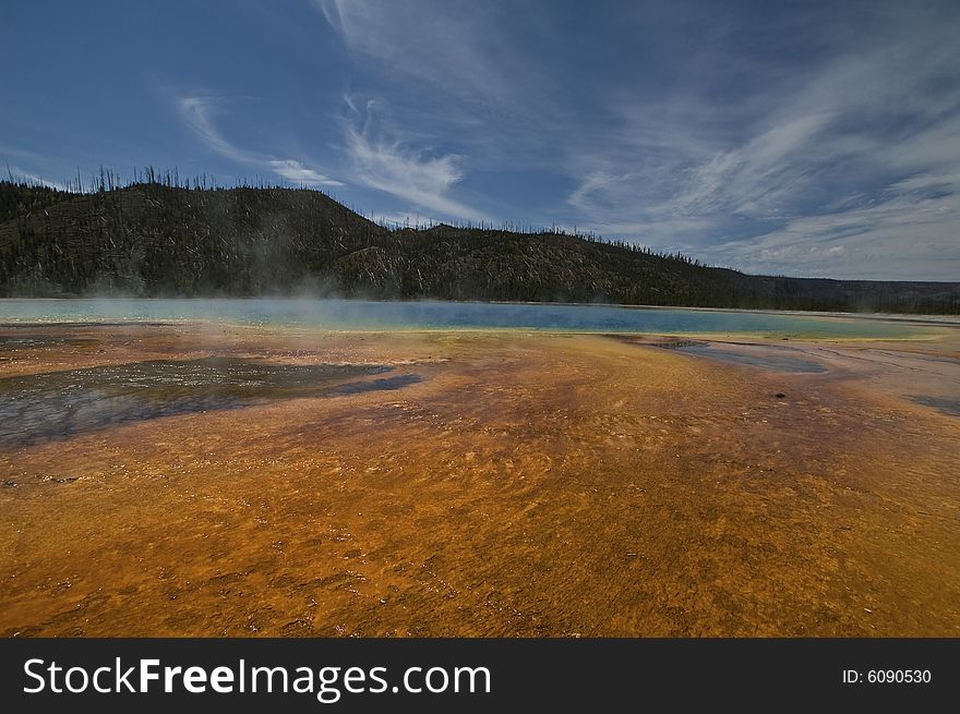 A Beautiful Blue Yellowstone Hotsprings