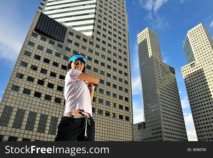 Picture of Sports combined with the urban environment. Picture of Sports combined with the urban environment.