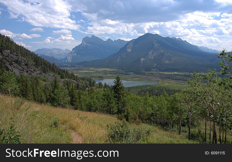 Mountains And Lake