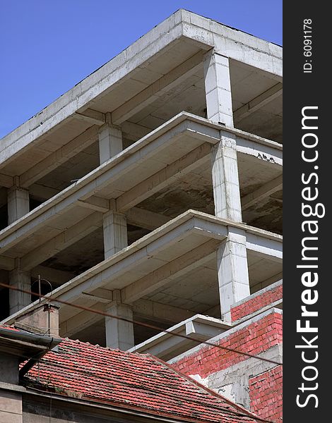 Concrete skeleton of a building. Concrete skeleton of a building
