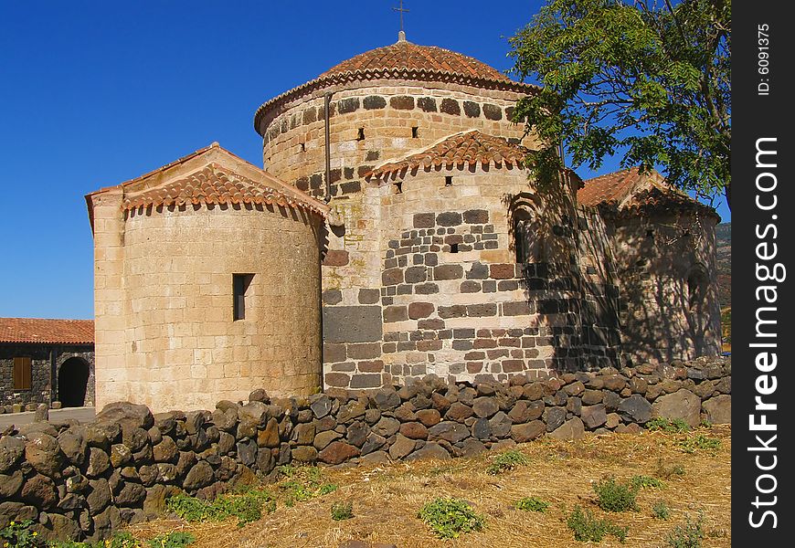 Santa Sabina Church near Silanus in Sardinia - Italy. Santa Sabina Church near Silanus in Sardinia - Italy