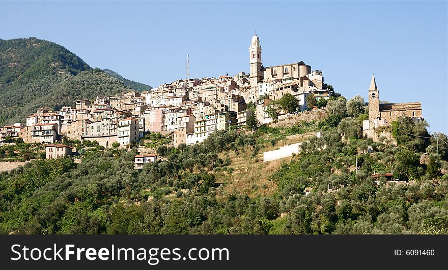 A view of small village in Liguria