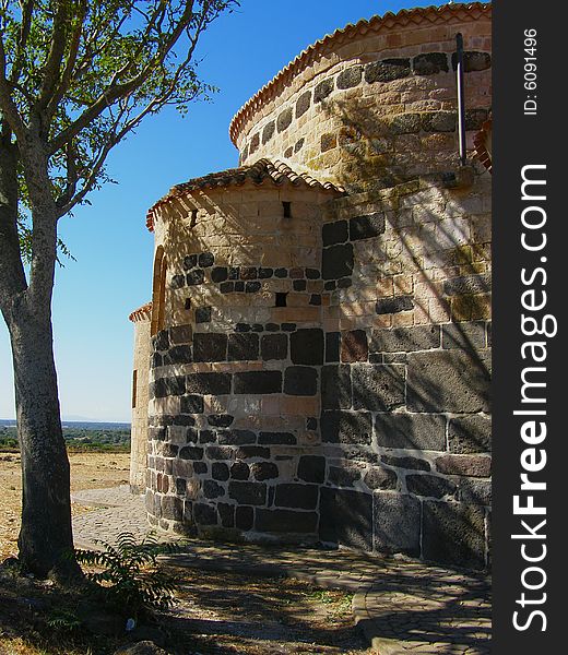 Santa Sabina Church near Silanus in Sardinia - Italy. Santa Sabina Church near Silanus in Sardinia - Italy