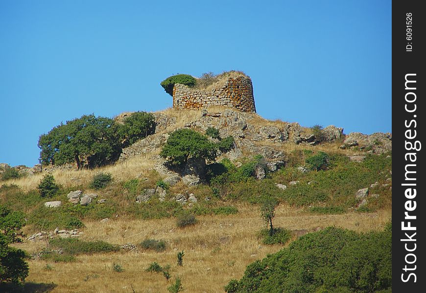 Nuraghe site in Sardinia - Italy. Nuraghe site in Sardinia - Italy