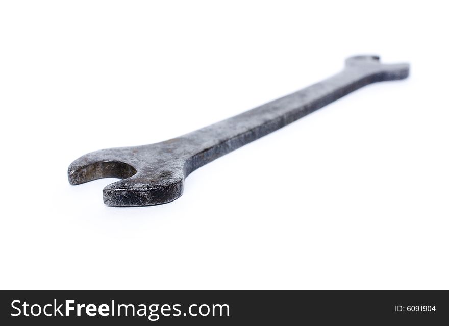 The isolated photo of a working key on a white background. The isolated photo of a working key on a white background.