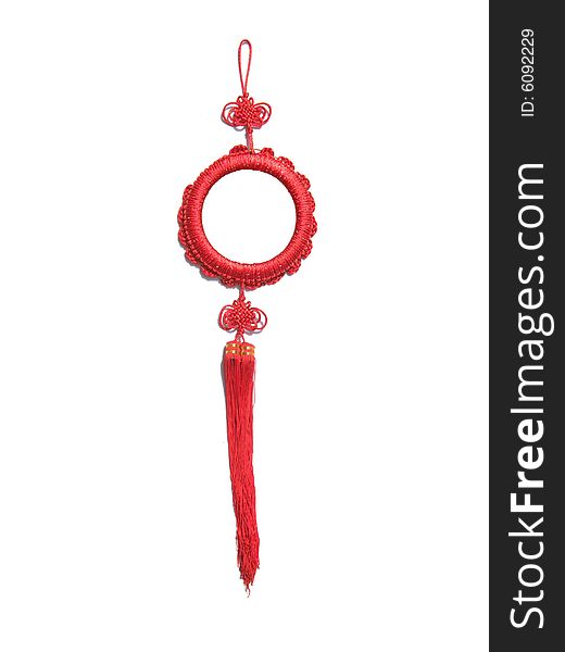 Chinese Knot with tassel for good wish in Spring Festival