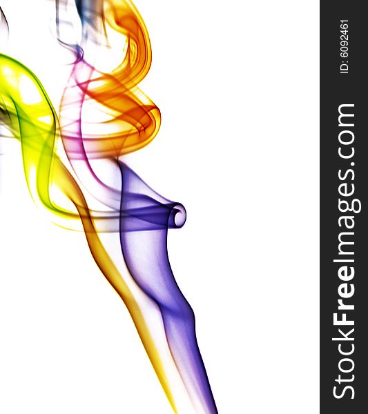 Abstract colorful smoke background