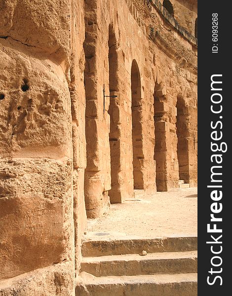 Amphitheater in El Jem, Tunisia