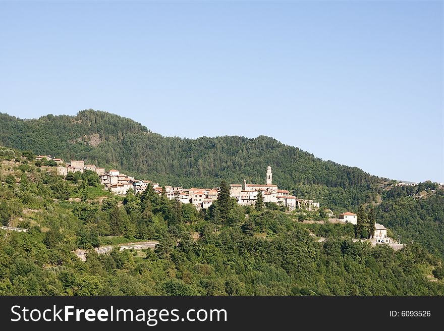 A mountain village in Liguria