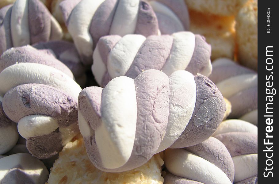 Close-up marsh-mallow texture