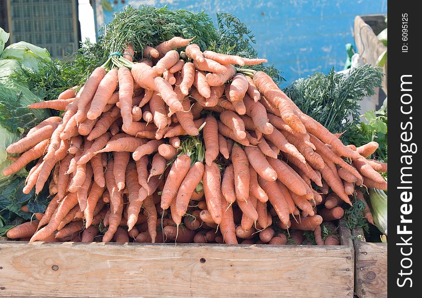 Vegetables stall in street market,carrot close up. Vegetables stall in street market,carrot close up