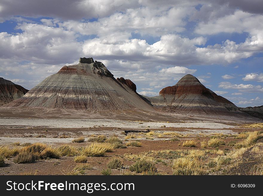 View of the Painting Desert at  Petrified Forest NP