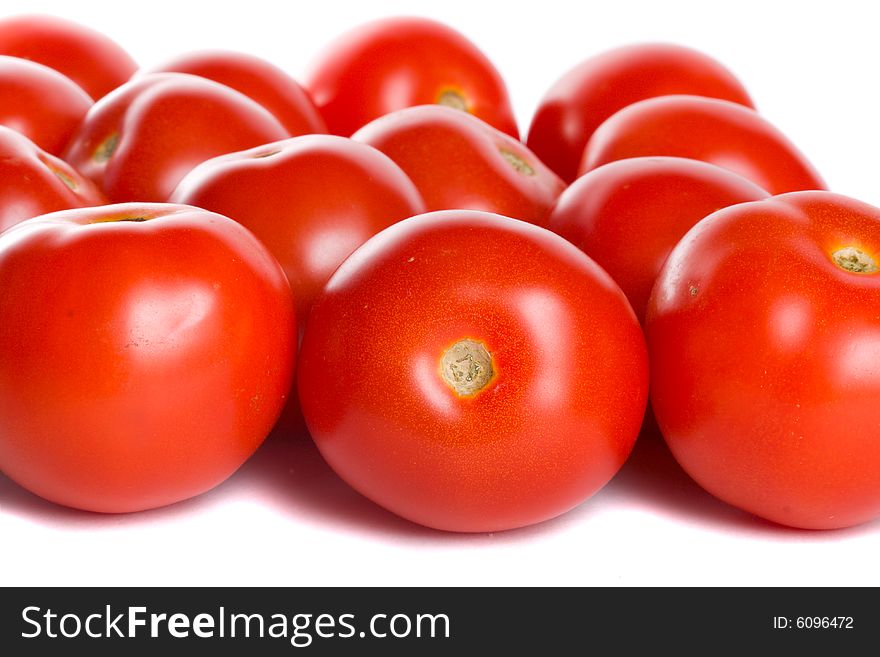 Close-up many tomatoes