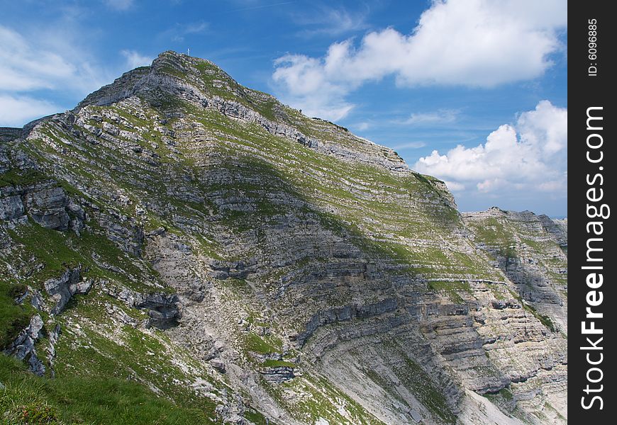 View of the summit of schafreuter in Bavaria