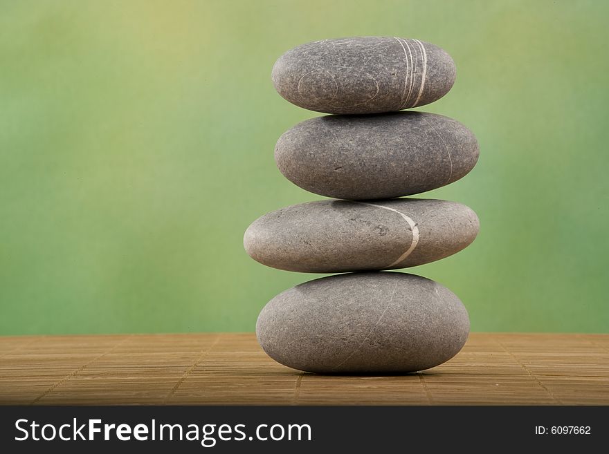 Stacked stone for stone therapy