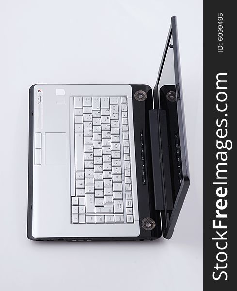Portable computer isolated by white. Portable computer isolated by white