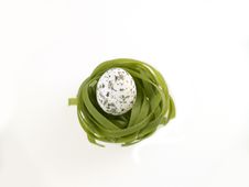 Green Pasta And Egg Stock Images Green Pasta And Egg Stock Images