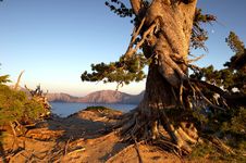 Crater Lake Sunset Stock Image Crater Lake Sunset Stock Image